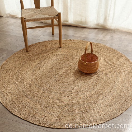 Naturfaser Stroh Bürobodenmatte Stuhl Matte